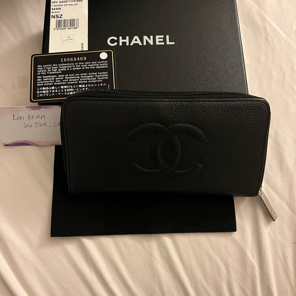 Authentic Chanel Black Wallet